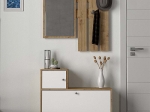 ΕΠΙΠΛΟ ΕΙΣΟΔΟΥ GALINA MEGAPAP ΧΡΩΜΑ SAPPHIRE OAK - ΛΕΥΚΟ 91,8X27X70ΕΚ.