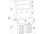 ΕΠΙΠΛΟ ΚΟΥΖΙΝΑΣ AXEL MEGAPAP ΧΡΩΜΑ ΛΕΥΚΟ 90X37X183,6ΕΚ.
