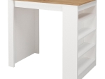 ΤΡΑΠΕΖΙ ΜΠΑΡ MONACO MEGAPAP ΧΡΩΜΑ ΛΕΥΚΟ - SAPPHIRE OAK 120X51,6X101,8ΕΚ.