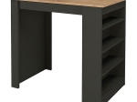 ΤΡΑΠΕΖΙ ΜΠΑΡ MONACO MEGAPAP ΧΡΩΜΑ ΑΝΘΡΑΚΙ - SAPPHIRE OAK 120X51,6X101,8ΕΚ.