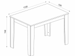 ΤΡΑΠΕΖΙ DARLEN MEGAPAP ΧΡΩΜΑ ΛΕΥΚΟ - SAPPHIRE OAK 110X72X74ΕΚ.