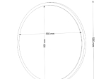 ΚΑΘΡΕΠΤΗΣ ΤΟΙΧΟΥ GLOB ΜEGAPAP ΧΡΩΜΑ ΜΑΥΡΟ 59X2X59ΕΚ.