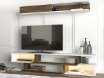 ΣΥΝΘΕΣΗ ΤΗΛΕΟΡΑΣΗΣ MANET MEGAPAP ΜΕ LED ΧΡΩΜΑ ΛΕΥΚΟ - ΚΑΡΥΔΙ 180X29,5X39ΕΚ.