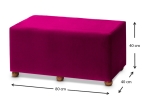 ΣΚΑΜΠΩ GENMA MEGAPAP ΥΦΑΣΜΑΤΙΝΟ ΧΡΩΜΑ ΜΩΒ 80X40X40ΕΚ.