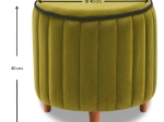ΣΚΑΜΠΩ LINDY MEGAPAP ΒΕΛΟΥΔΙΝΟ ΧΡΩΜΑ ΠΡΑΣΙΝΟ 40X40X40ΕΚ.