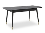 ΤΡΑΠΕΖΙ NERO MEGAPAP ΕΠΕΚΤΕΙΝΟΜΕΝΟ ΑΠΟ MDF/ ΞΥΛΟ ΧΡΩΜΑ ΜΑΥΡΟ ΕΦΕ ΜΑΡΜΑΡΟΥ 124/152X80X74ΕΚ.