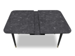ΤΡΑΠΕΖΙ NERO MEGAPAP ΕΠΕΚΤΕΙΝΟΜΕΝΟ ΑΠΟ MDF/ ΞΥΛΟ ΧΡΩΜΑ ΜΑΥΡΟ ΕΦΕ ΜΑΡΜΑΡΟΥ 124/152X80X74ΕΚ.