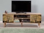 ΕΠΙΠΛΟ ΤΗΛΕΟΡΑΣΗΣ SOHO MEGAPAP ΑΠΟ ΜΕΛΑΜΙΝΗ ΧΡΩΜΑ SONOMA 140X40X50 ΕΚ.
