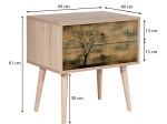 ΚΟΜΟΔΙΝΟ SOHO MEGAPAP ΑΠΟ ΜΕΛΑΜΙΝΗ ΧΡΩΜΑ SONOMA 60X40X61ΕΚ.