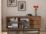 ΜΠΟΥΦΕΣ AMEDEO MEGAPAP ΑΠΟ ΜΕΛΑΜΙΝΗ ΧΡΩΜΑ ΚΑΡΥΔΙ 140X36X72ΕΚ.