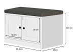 ΠΑΠΟΥΤΣΟΘΗΚΗ FELIX MEGAPAP ΧΡΩΜΑ ΛΕΥΚΟ 65,4X40X39,6ΕΚ.