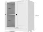 ΠΑΠΟΥΤΣΟΘΗΚΗ - ΝΤΟΥΛΑΠΙ FELIX MEGAPAP ΧΡΩΜΑ ΛΕΥΚΟ 65,4X40X71,4ΕΚ.