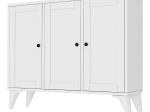 ΚΟΝΣΟΛΑ - ΜΠΟΥΦΕΣ FELIX MEGAPAP ΧΡΩΜΑ ΛΕΥΚΟ 97,2X30X80,4ΕΚ.