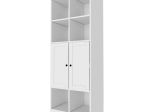 ΒΙΒΛΙΟΘΗΚΗ ΜΕ ΝΤΟΥΛΑΠΙ FELIX MEGAPAP ΧΡΩΜΑ ΛΕΥΚΟ 65,4X40X166,8ΕΚ.
