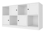ΜΠΟΥΦΕΣ FELIX MEGAPAP ΧΡΩΜΑ ΛΕΥΚΟ 129X40X71,4ΕΚ.