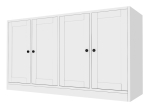 ΜΠΟΥΦΕΣ FELIX MEGAPAP ΧΡΩΜΑ ΛΕΥΚΟ 129X40X71,4ΕΚ.