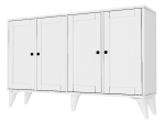 ΜΠΟΥΦΕΣ FELIX MEGAPAP ΧΡΩΜΑ ΛΕΥΚΟ 129X30X80,4ΕΚ.