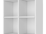 ΒΙΒΛΙΟΘΗΚΗ OLIVER MEGAPAP ΧΡΩΜΑ ΛΕΥΚΟ 65,4X30X65,4ΕΚ.