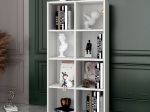ΒΙΒΛΙΟΘΗΚΗ OLIVER MEGAPAP ΧΡΩΜΑ ΛΕΥΚΟ 65,4X30X129ΕΚ.
