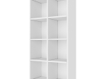 ΒΙΒΛΙΟΘΗΚΗ OLIVER MEGAPAP ΧΡΩΜΑ ΛΕΥΚΟ 65,4X30X129ΕΚ.