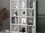 ΒΙΒΛΙΟΘΗΚΗ OLIVER MEGAPAP ΧΡΩΜΑ ΛΕΥΚΟ 97,2X30X129ΕΚ.