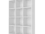 ΒΙΒΛΙΟΘΗΚΗ OLIVER MEGAPAP ΧΡΩΜΑ ΛΕΥΚΟ 97,2X30X129ΕΚ.