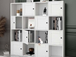 ΒΙΒΛΙΟΘΗΚΗ FELIX MEGAPAP ΧΡΩΜΑ ΛΕΥΚΟ 129X30X129ΕΚ.