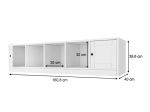 ΕΠΙΠΛΟ ΤΗΛΕΟΡΑΣΗΣ FELIX MEGAPAP ΧΡΩΜΑ ΛΕΥΚΟ 160,8X40X39,6ΕΚ.