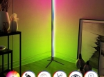 ΦΩΤΙΣΤΙΚΟ ΔΑΠΕΔΟΥ RGB LED SPACE MEGAPAP ΜΕ ΑΣΥΡΜΑΤΟ ΧΕΙΡΙΣΤΗΡΙΟ ΧΡΩΜΑ ΜΑΥΡΟ Ø25X112ΕΚ.