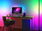 ΦΩΤΙΣΤΙΚΟ ΔΑΠΕΔΟΥ RGB LED SPACE MEGAPAP ΜΕ ΑΣΥΡΜΑΤΟ ΧΕΙΡΙΣΤΗΡΙΟ ΧΡΩΜΑ ΜΑΥΡΟ Ø25X112ΕΚ.