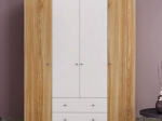 ΝΤΟΥΛΑΠΑ ΡΟΥΧΩΝ STEFAN MEGAPAP ΤΕΤΡΑΦΥΛΛΗ ΧΡΩΜΑ SAPPHIRE OAK - ΛΕΥΚΟ 140X50X182ΕΚ.