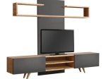 ΣΥΝΘΕΣΗ ΤΗΛΕΟΡΑΣΗΣ GIACOMO MEGAPAP ΧΡΩΜΑ SAPPHIRE OAK - ΑΝΘΡΑΚΙ 180X40X45ΕΚ.