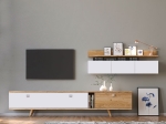 ΣΥΝΘΕΣΗ ΤΗΛΕΟΡΑΣΗΣ HERA MEGAPAP ΧΡΩΜΑ SAPPHIRE OAK - ΛΕΥΚΟ 170X37X45ΕΚ.