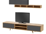 ΣΥΝΘΕΣΗ ΤΗΛΕΟΡΑΣΗΣ SERINE MEGAPAP ΧΡΩΜΑ SAPPHIRE OAK - ΑΝΘΡΑΚΙ 170X37X45ΕΚ.