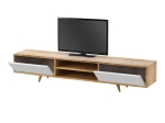 ΕΠΙΠΛΟ ΤΗΛΕΟΡΑΣΗΣ SERINE MEGAPAP ΧΡΩΜΑ SAPPHIRE OAK - ΛΕΥΚΟ 170X37X45ΕΚ.