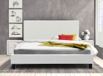 ΚΡΕΒΑΤΙ NEVIL PAKOWORLD 150X200 PU ΧΡΩΜΑ ΛΕΥΚΟ ΜΑΤ