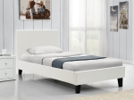 ΚΡΕΒΑΤΙ NEVIL PAKOWORLD 100X200 PU ΧΡΩΜΑ ΛΕΥΚΟ ΜΑΤ