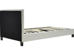 ΚΡΕΒΑΤΙ NEVIL PAKOWORLD 100X200 PU ΧΡΩΜΑ ΛΕΥΚΟ ΜΑΤ