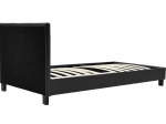 ΚΡΕΒΑΤΙ NEVIL PAKOWORLD 100X200 PU ΧΡΩΜΑ ΜΑΥΡΟ ΜΑΤ