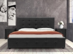 ΚΡΕΒΑΤΙ ROI PAKOWORLD 160X200 PU ΜΑΥΡΟ ΜΑΤ + ΑΠΟΘΗΚΕΥΤΙΚΟ ΧΩΡΟ
