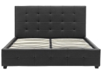 ΚΡΕΒΑΤΙ ROI PAKOWORLD 160X200 PU ΜΑΥΡΟ ΜΑΤ + ΑΠΟΘΗΚΕΥΤΙΚΟ ΧΩΡΟ