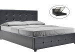 ΚΡΕΒΑΤΙ ROI PAKOWORLD 160X200 PU ΜΑΥΡΟ ΜΑΤ + ΑΠΟΘΗΚΕΥΤΙΚΟ ΧΩΡΟ