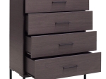 ΣΥΡΤΑΡΙΕΡΑ CALLIOPE PAKOWORLD ΜΕ 4 ΣΥΡΤΑΡΙΑ WENGE-ΜΑΥΡΟ 80X44X108ΕΚ