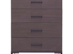ΣΥΡΤΑΡΙΕΡΑ CALLIOPE PAKOWORLD ΜΕ 4 ΣΥΡΤΑΡΙΑ WENGE-ΜΑΥΡΟ 80X44X108ΕΚ