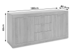 ΜΠΟΥΦΕΣ - ΚΟΝΣΟΛΑ DOHA PAKOWORLD ΧΡΩΜΑ WENGE 180X45X80,5ΕΚ
