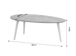 ΤΡΑΠΕΖΙ ΣΑΛΟΝΙΟΥ HAMILTON PAKOWORLD ΧΡΩΜΑ ΓΚΡΙ CEMENT-ΦΥΣΙΚΟ 89X48X33ΕΚ