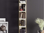 ΒΙΒΛΙΟΘΗΚΗ MARBLE PAKOWORLD ΧΡΩΜΑ ΛΕΥΚΟ ΜΑΡΜΑΡΟΥ-ΧΡΥΣΟ 32X31,5X178,5ΕΚ