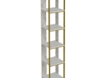 ΒΙΒΛΙΟΘΗΚΗ MARBLE PAKOWORLD ΧΡΩΜΑ ΛΕΥΚΟ ΜΑΡΜΑΡΟΥ-ΧΡΥΣΟ 32X31,5X178,5ΕΚ
