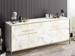 ΜΠΟΥΦΕΣ MARBLE PAKOWORLD ΧΡΩΜΑ ΛΕΥΚΟ ΜΑΡΜΑΡΟΥ-ΧΡΥΣΟ 180X47,5X75ΕΚ