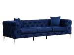 ΚΑΝΑΠΕΣ 3ΘΕΣΙΟΣ PWF-0579 PAKOWORLD ΤΥΠΟΥ CHESTERFIELD ΥΦΑΣΜΑ ΜΠΛΕ 237X90X73ΕΚ